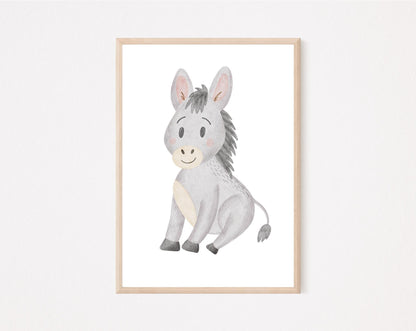 Kinderposter Esel