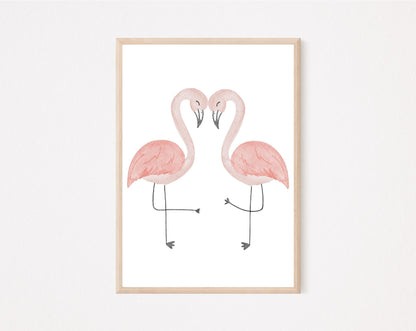 Kinderposter Flamingo