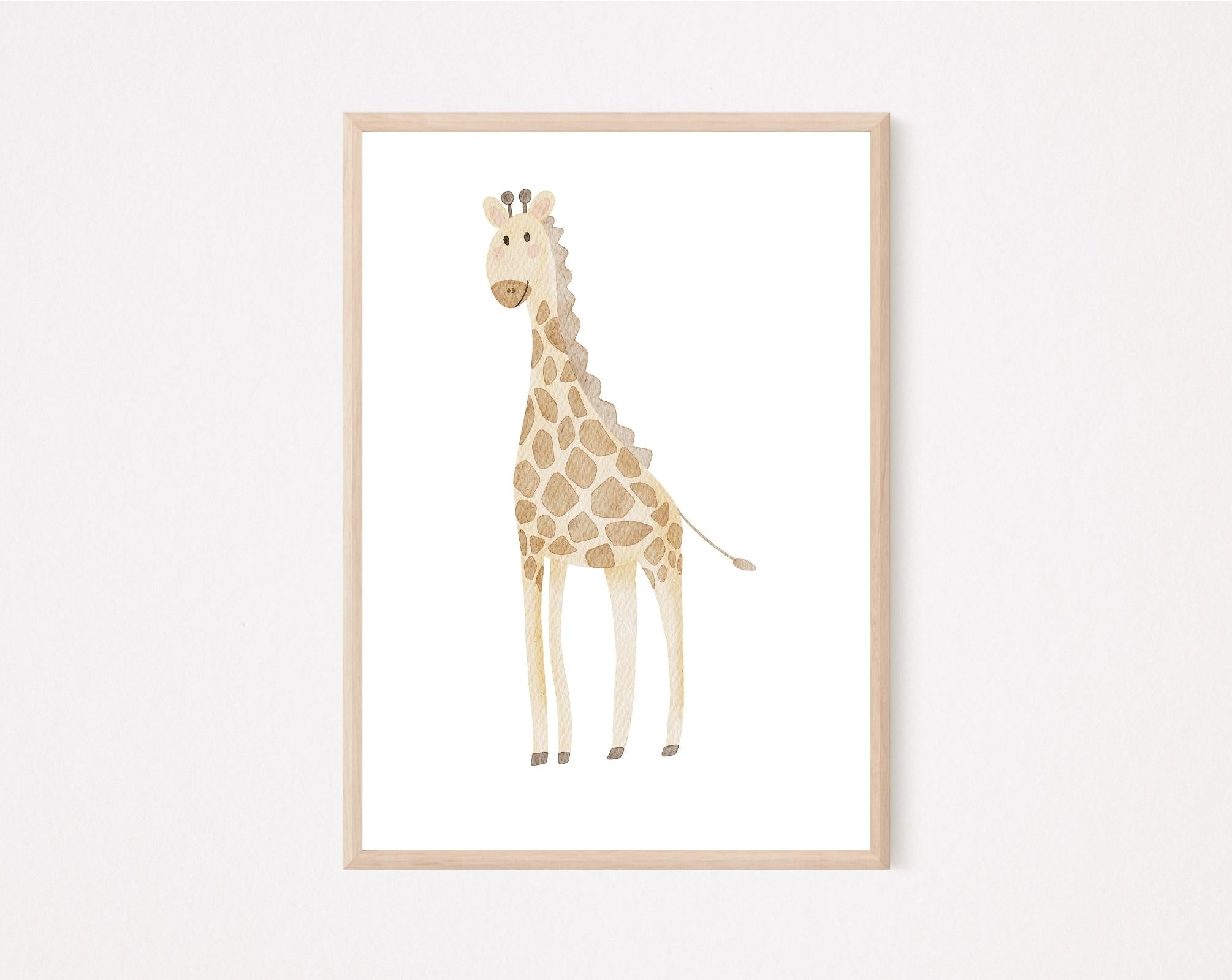 Kinderposter Giraffe
