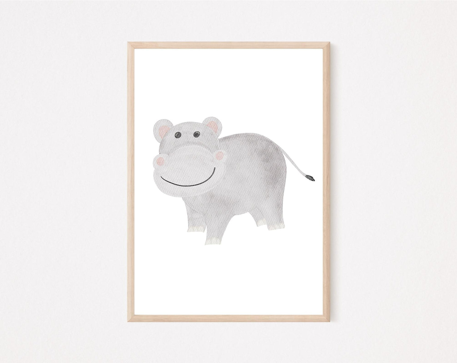 Kinderposter Nilpferd
