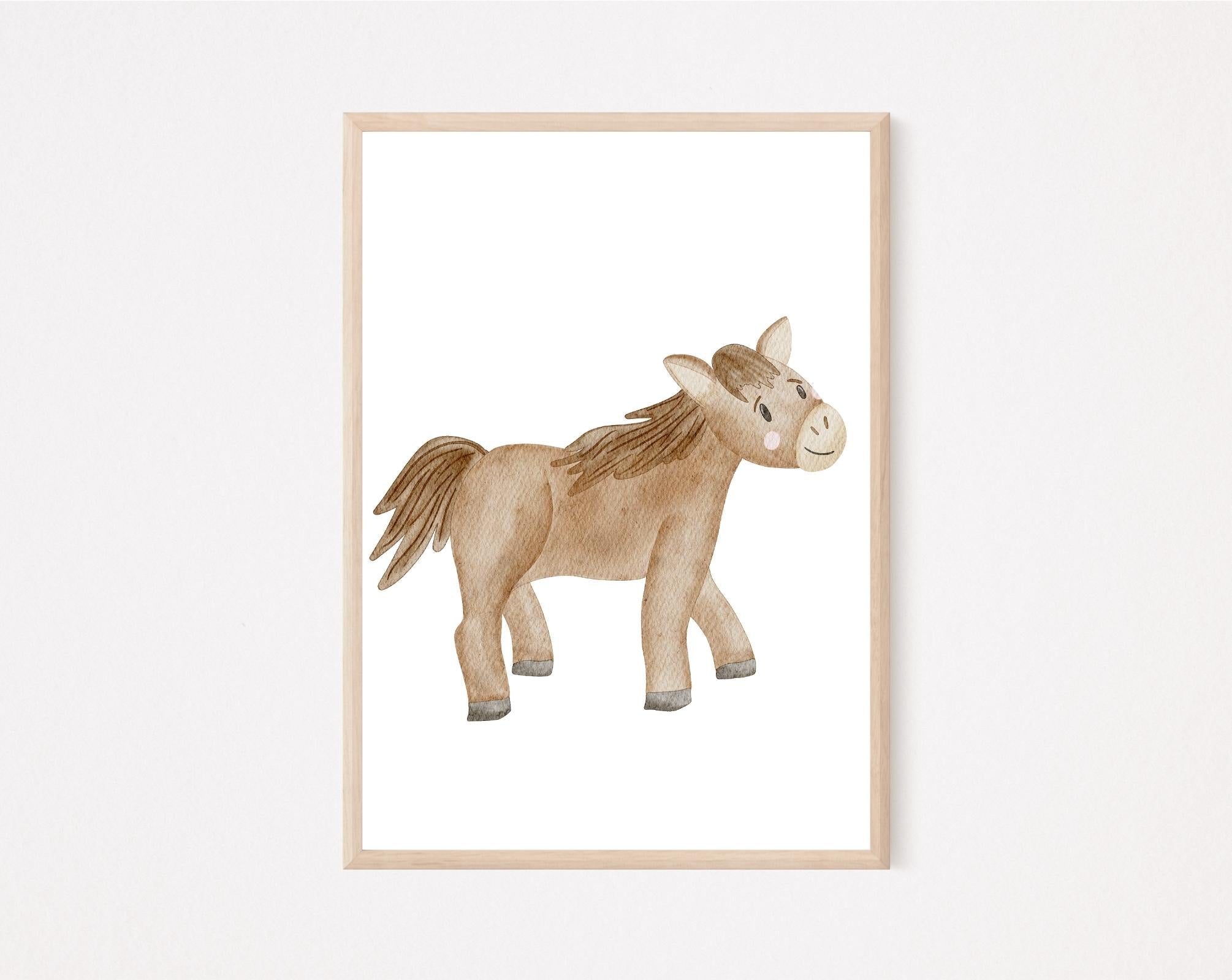 Kinderposter Pferd