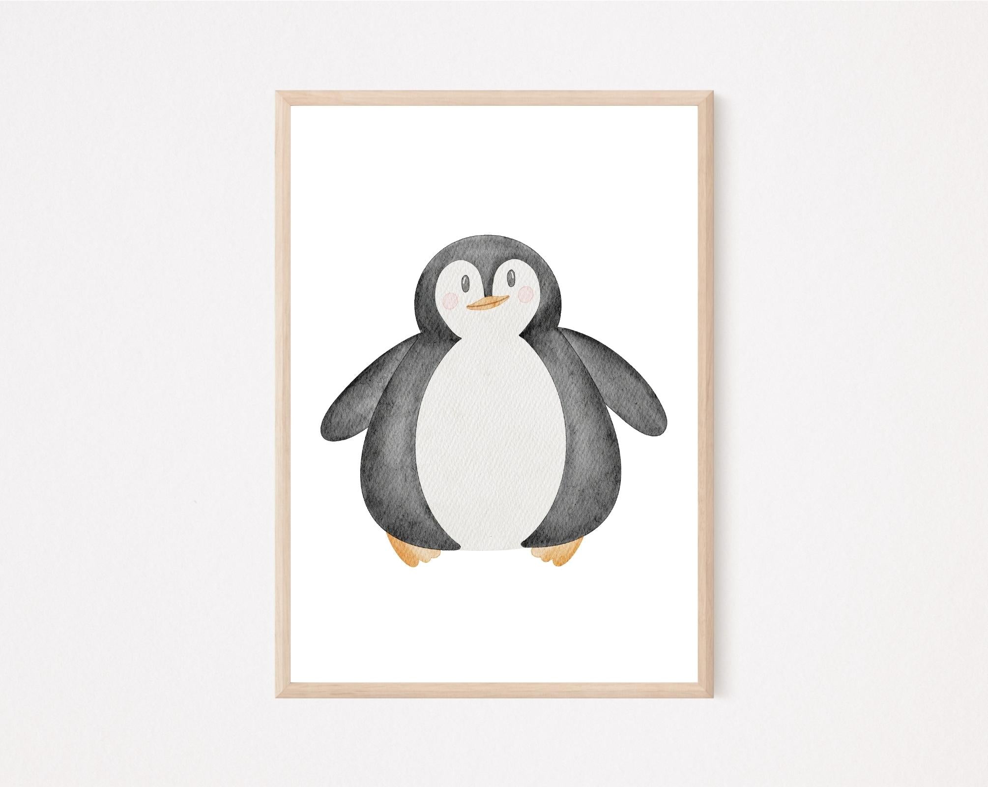 Kinderposter Pinguin
