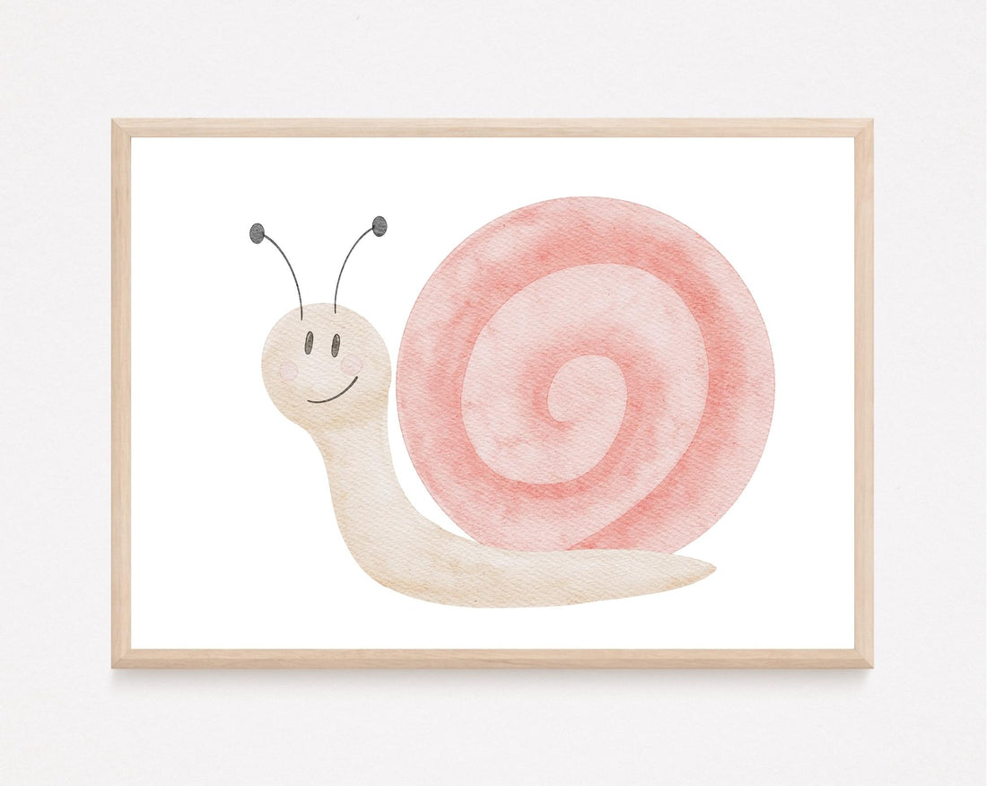 Kinderposter Schnecke
