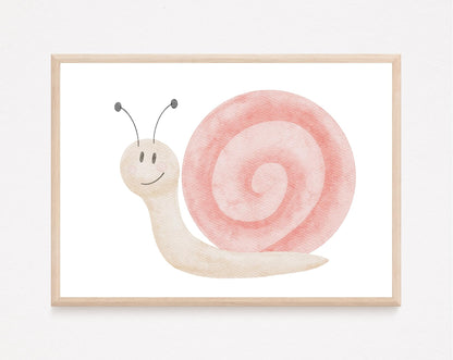 Kinderposter Schnecke