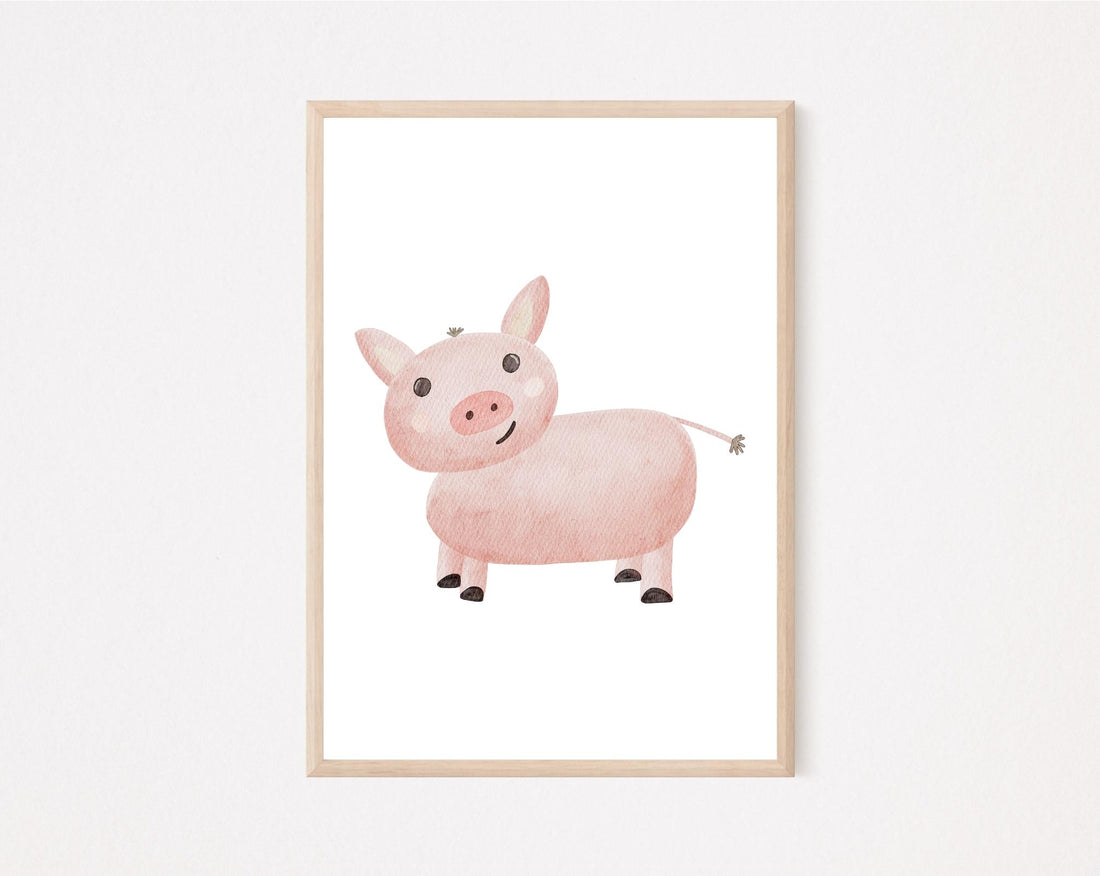 Kinderposter Schwein