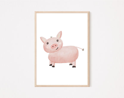 Kinderposter Schwein