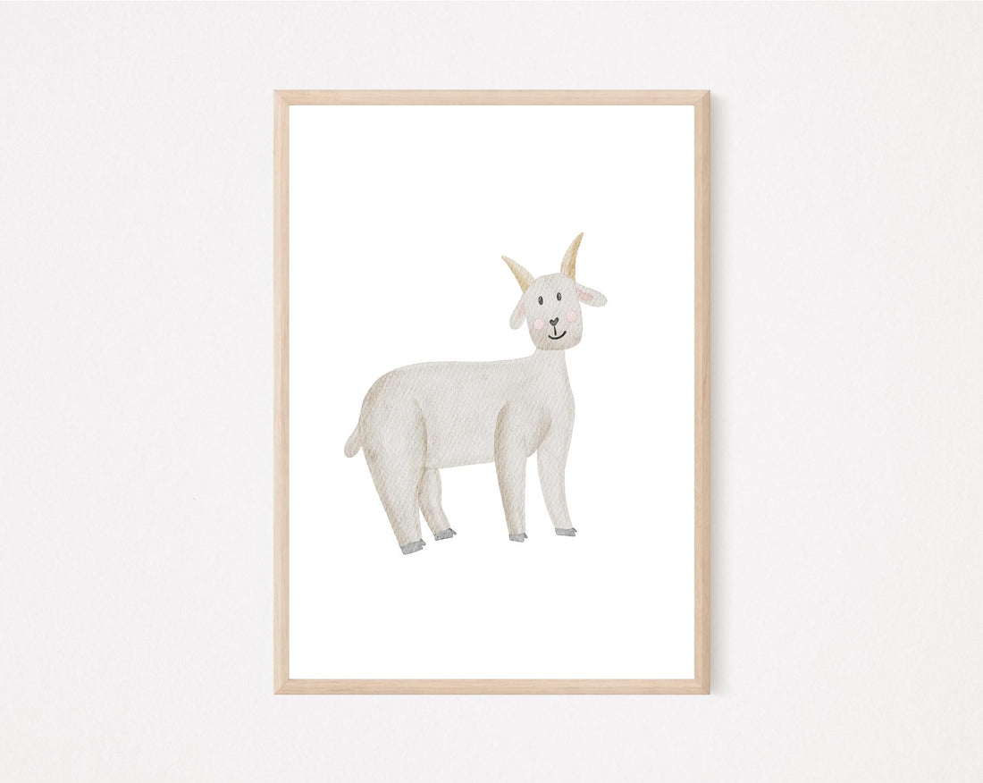 Kinderposter Ziege