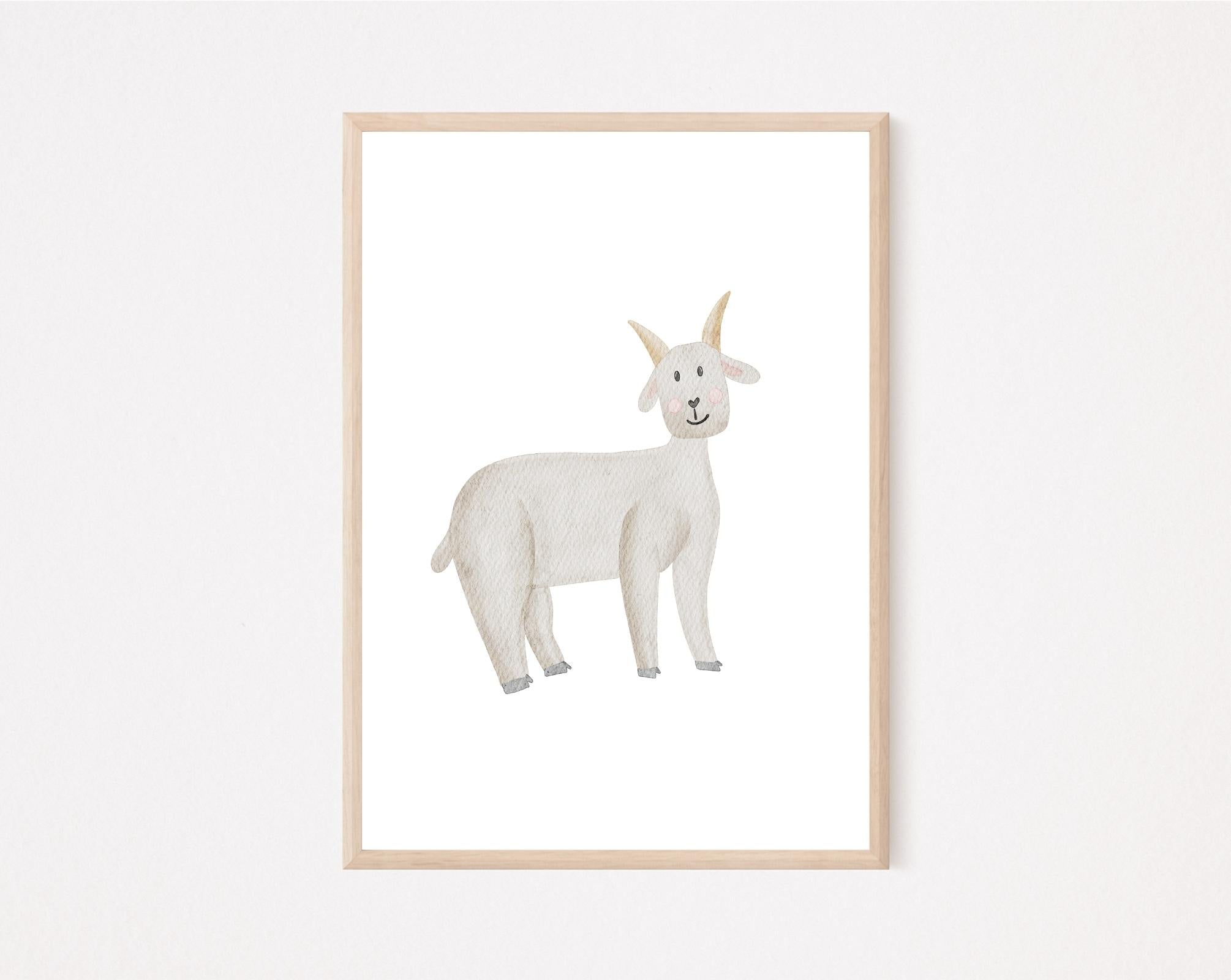 Kinderposter Ziege