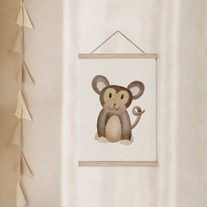 Kinderposter Affe