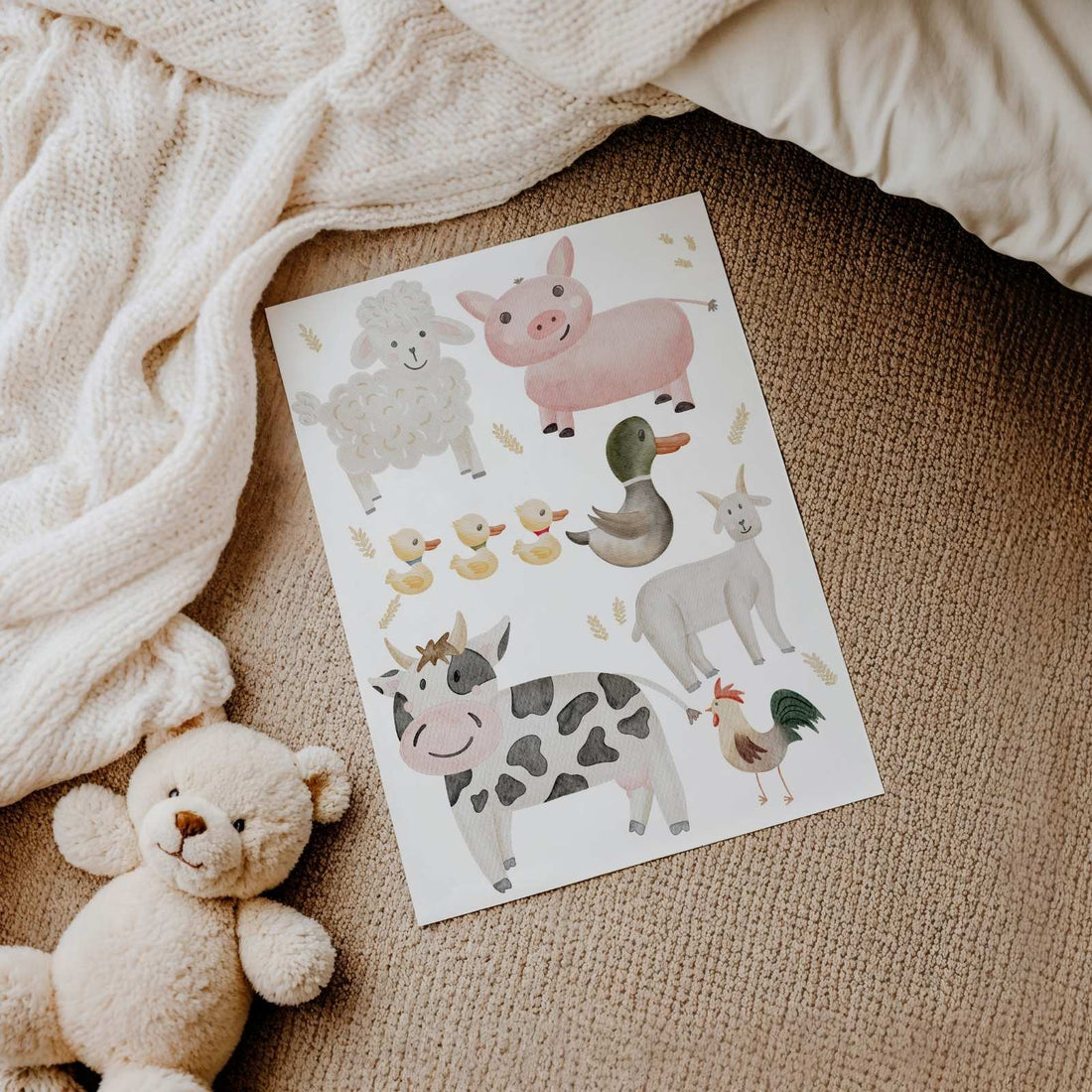 Kinderposter Bauernhof