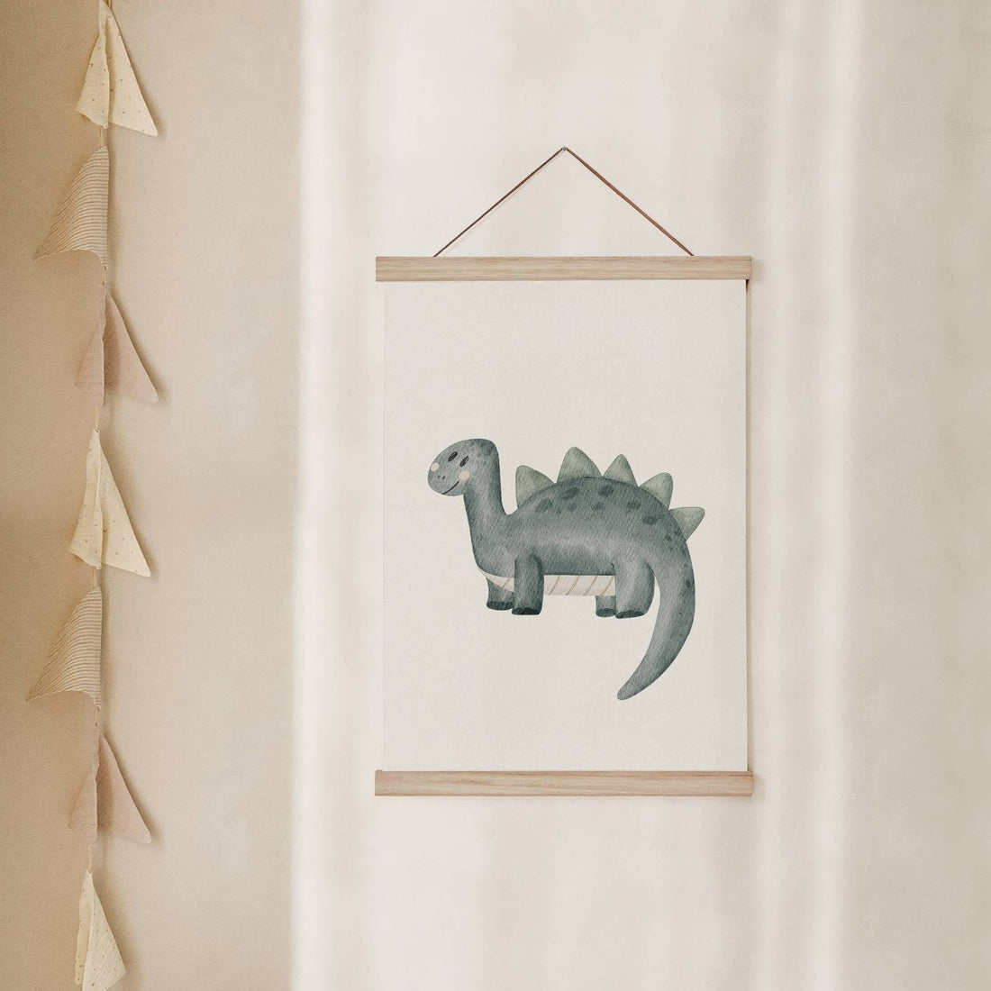 Kinderposter Dinosaurier Stegosaurus