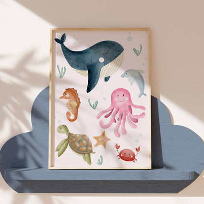 Kinderposter Unterwasser