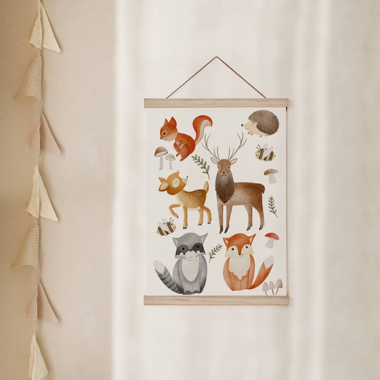 Kinderposter Waldtiere