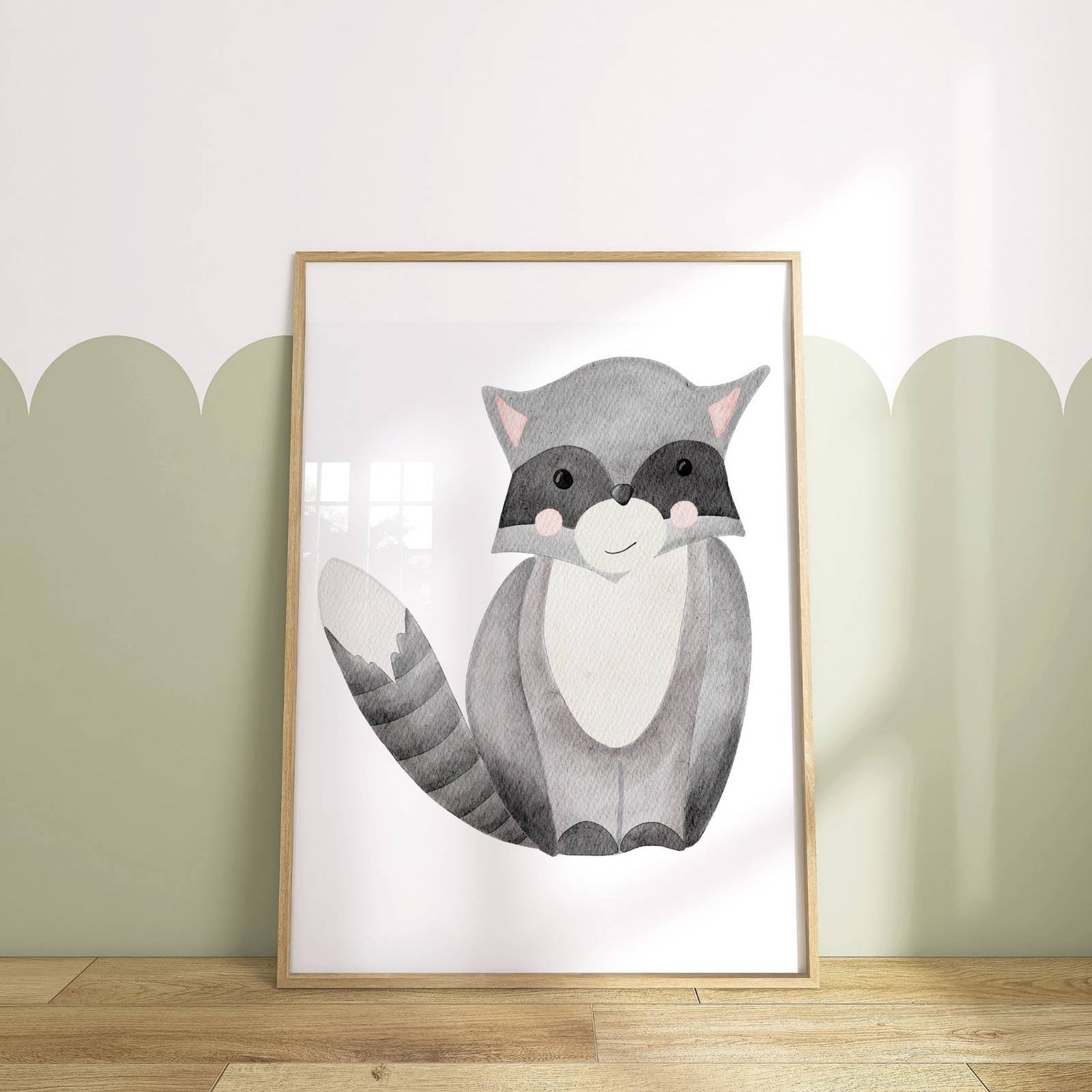 Kinderposter Waschbär
