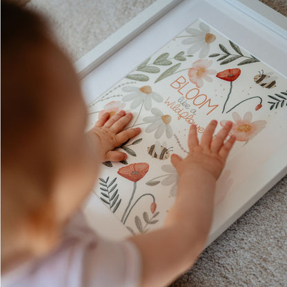 Kinderposter Affirmation Blumen