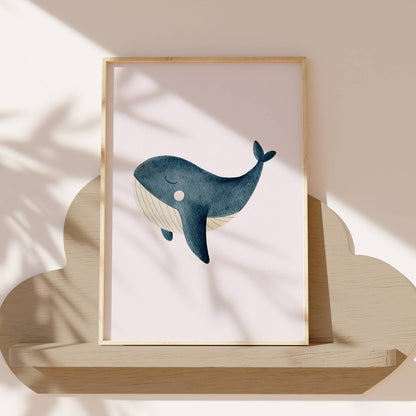 Kinderposter Wal