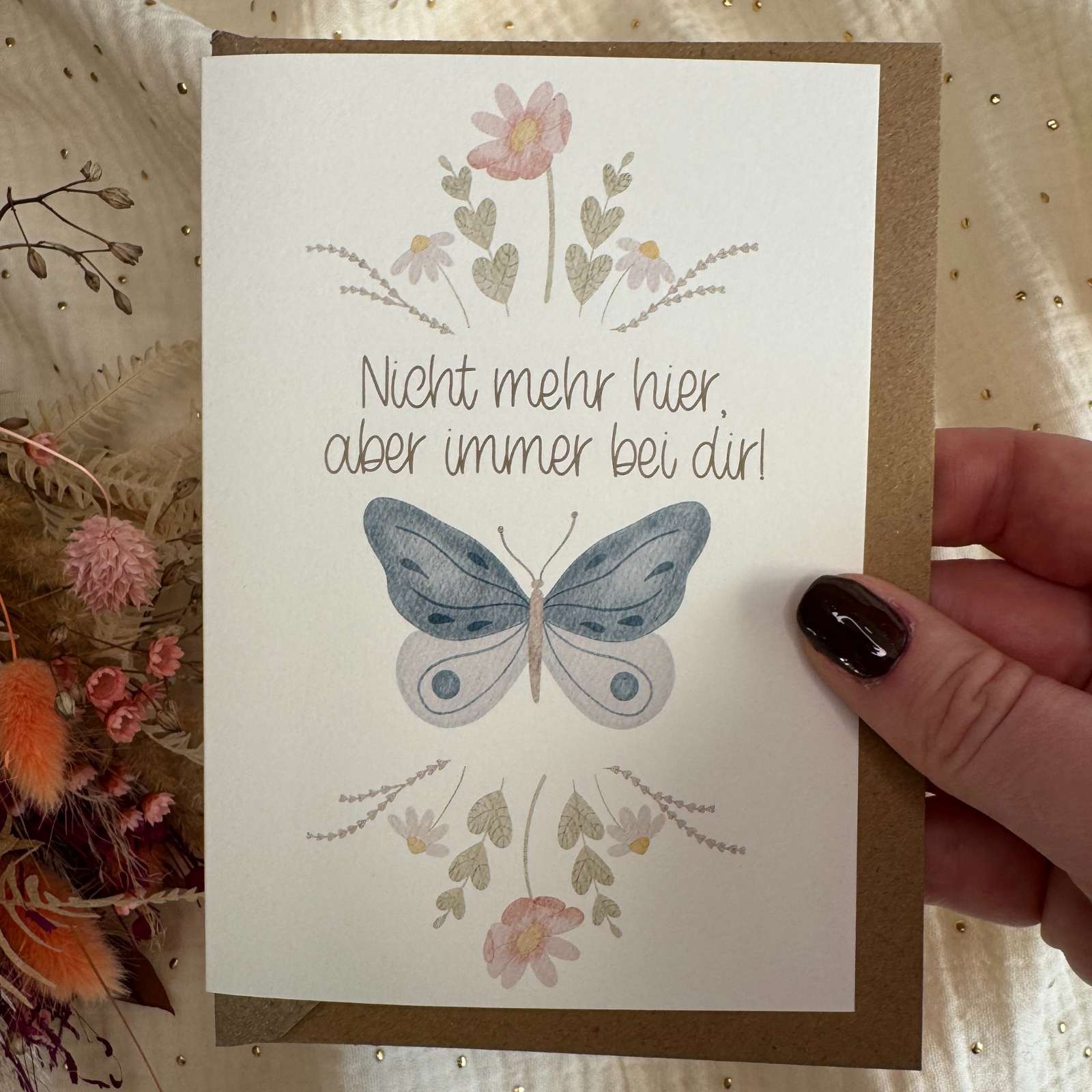 Trauerkarte Schmetterling