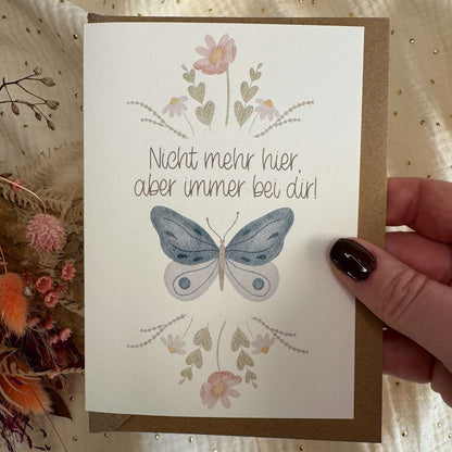 Trauerkarte Schmetterling