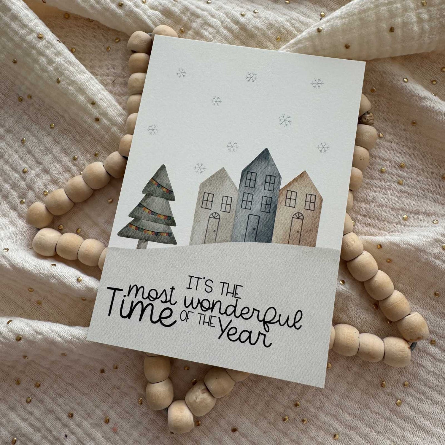 Weihnachtskarte Most wonderful Time