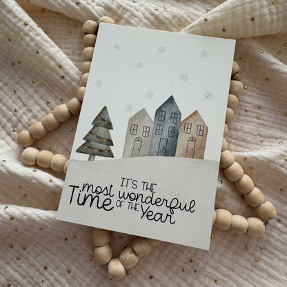 Weihnachtskarte Most wonderful Time
