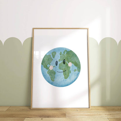 Kinderposter Weltkugel