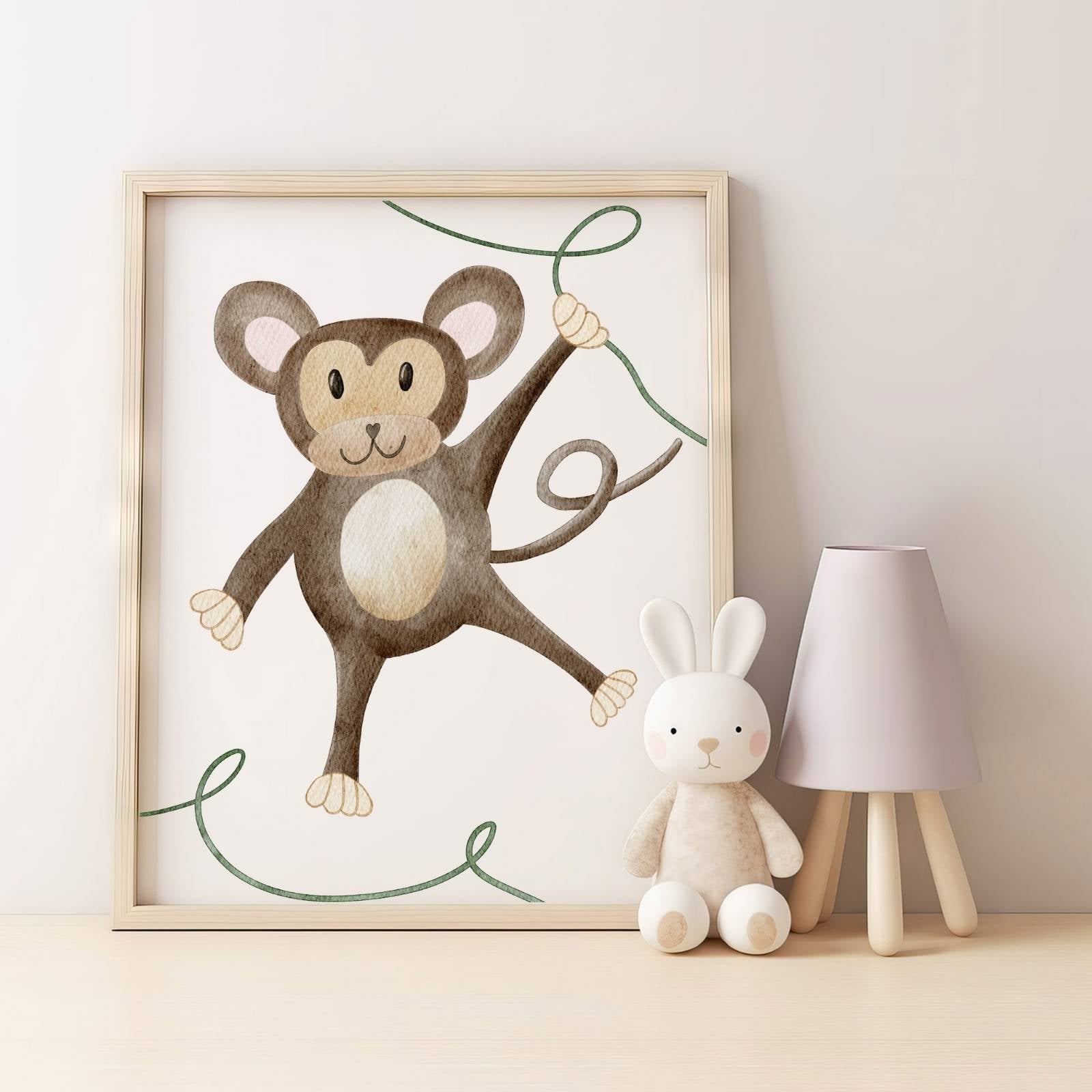 Kinderposter Affe Liane