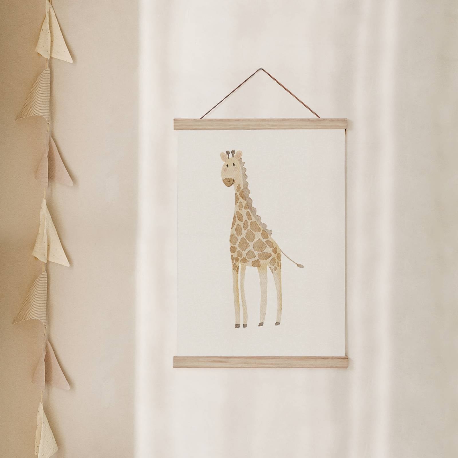 Kinderposter Giraffe